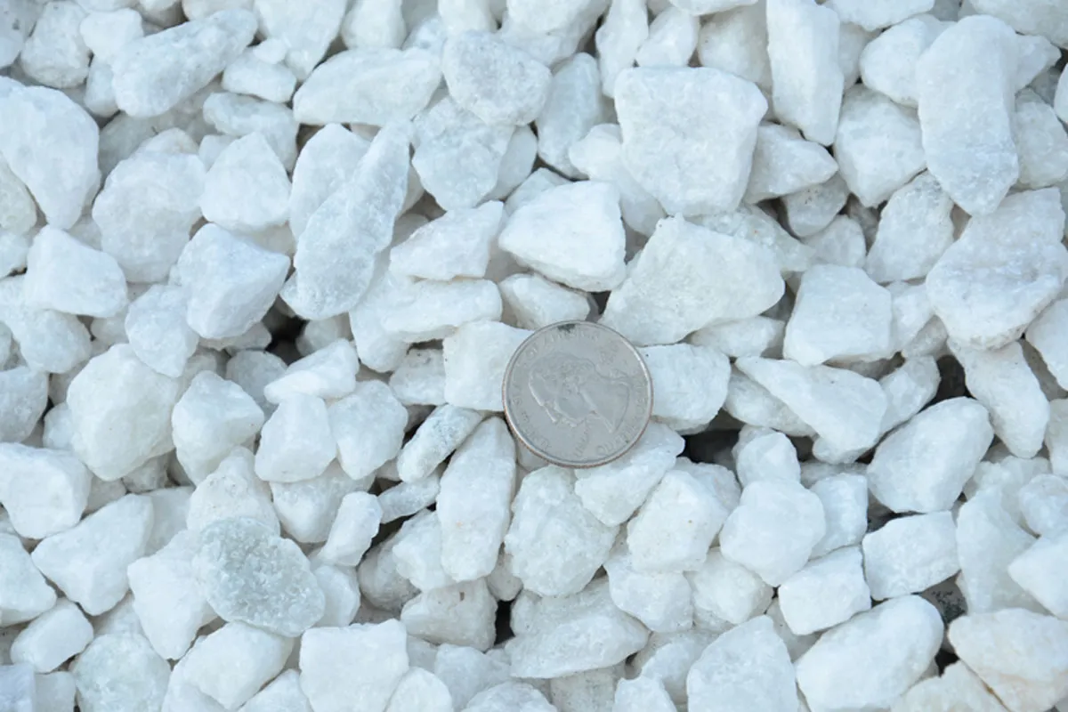 WHITE MARBLE 3/4 - 1.5 INCH