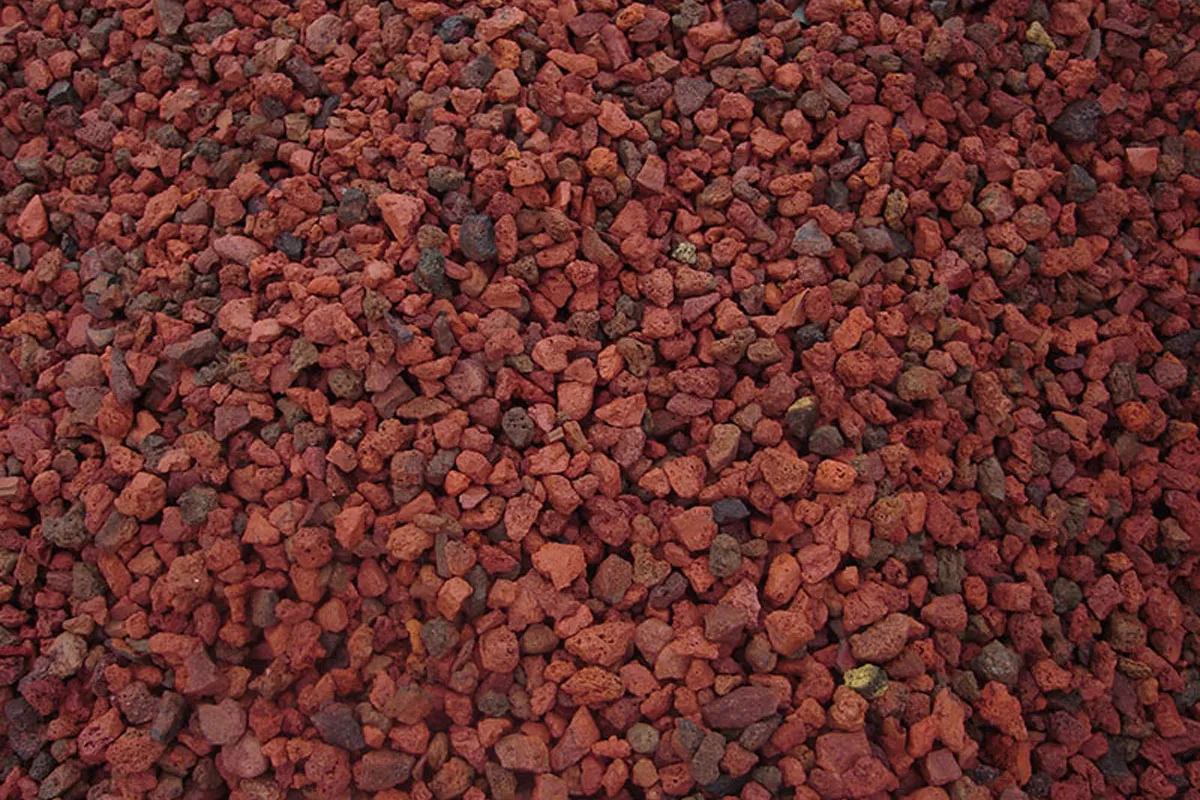 RED VOLCANIC ROCK 3/4 - 1.5 INCH